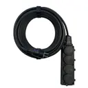 Удлинитель-шнур Itok i-connect-color-SU-KG-215-4-54-20-black 4 розетки без заземления 2x1.5 мм 20 м 3500 Вт цвет черный