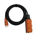 Удлинитель силовой Itok i-connect-color-SU-PVS-315-3-54-7-orange 3 розетки 3x1.5 мм 7 м 3500 Вт цвет оранжевый