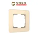 Рамка для розеток и выключателей Werkel Elite 1 пост цвет айвори