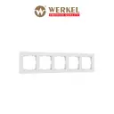 Рамка для розеток и выключателей Werkel Hammer W0052401 5 постов цвет белый