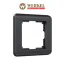 Рамка для розеток и выключателей Werkel Stream 1 пост цвет графит