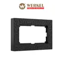 Рамка для двойной розетки Werkel Hammer W0082408 1 пост цвет черный