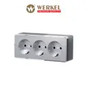 Розетка накладная Werkel W5073106 цвет серебряный