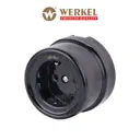 Розетка накладная Werkel Ретро W5671008 с заземлением цвет черный