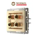 Розетка акустическая Werkel W1185011 цвет шампань
