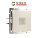 Розетка RJ45 встраиваемая Werkel W1181062 со шторкой цвет айвори матовый