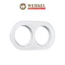 Рамка для розеток и выключателей Werkel Favorit Runda W0025101 2 поста цвет белый