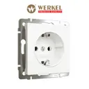 Розетка встраиваемая Werkel W1171061 a059265 с заземлением цвет белый матовый