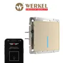 Выключатель сенсорный встраиваемый Werkel W4510611 Умный дом 1 клавиша цвет шампань
