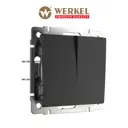 Выключатель перекрестный встраиваемый Werkel W1123006 a058433 2 клавиши цвет черный