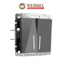 Выключатель встраиваемый Werkel Встраиваемые механизмы W1120144 2 клавиши с подсветкой цвет графит