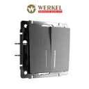 Выключатель встраиваемый Werkel a063099 2 клавиши с подсветкой цвет графит матовый