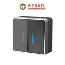 Выключатель накладной Werkel Gallant a051340 2 клавиши цвет графит