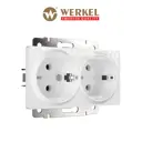 Розетка встраиваемая с заземлением Werkel цвет белый W1272001