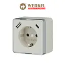 Розетка USB накладная Werkel Gallant W5071703 с заземлением со шторкой цвет слоновая кость