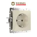 Розетка встраиваемая с заземлением Werkel W1171103 цвет слоновая кость