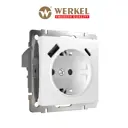 Розетка функциональная встраиваемая Werkel a056272 с заземлением цвет белый