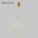Светильник подвесной светодиодный Bogate's 452/1 6 м² теплый белый (желтый) свет цвет оранжевый/медный