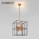 Светильник потолочный EUROSVET a060669 Adamson 8 ламп 10 м² цвет черный/латунь