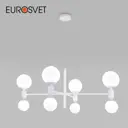Люстра подвесная Eurosvet Bubble 8 ламп 13 м² цвет белый