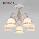 Потолочная люстра EUROSVET 60107/5 белый с золотом