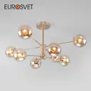 Потолочная люстра с плафонами EUROSVET 30166/8 золото