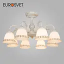Классическая люстра EUROSVET 60107/8 белый с золотом