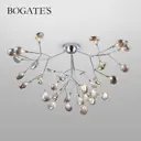 Потолочная люстра с плафонами BOGATE'S 556 хром дымчатый