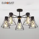 Потолочная люстра в стиле лофт EUROSVET 70107/5 черный