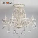 Люстра с хрусталем EUROSVET 12205/8 белый