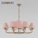 Люстра подвесная Eurosvet 60154 A064997 11 ламп 20 м² цвет латунь/розовый