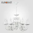 Люстра с двойным креплением EUROSVET 60018/8 белый с золотом