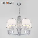 Подвесная люстра с абажурами EUROSVET 10099/5 хром