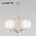 Подвесная люстра с абажурами EUROSVET 60128/6 золото