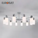 Потолочная люстра со стеклянными плафонами EUROSVET 70160/12 хром