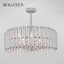 Потолочная люстра с металлическим плафоном BOGATE'S 362/5 серебро