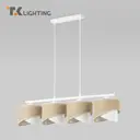 Светильник подвесной Tk lighting a066428 4 лампы 8 м² цвет белый,бежевый