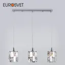 Светильник подвесной Eurosvet A044681 3 лампы 12 м² цвет серый/серебристый
