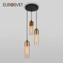 Подвесной светильник с плафонами EUROSVET 50180/3 янтарный