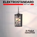 Светильник подвесной уличный Elektrostandard GL 1017H Premier 60 Вт IP44 цвет черный