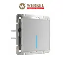 Выключатель сенсорный встраиваемый Werkel W4510006 1 клавиша с подсветкой цвет серебряный