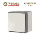 Выключатель накладной Werkel Gallant a069189 1 клавиша цвет слоновая кость 2 шт.