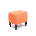 Пуф Monofix Буно 42x42x42 см искусственная кожа цвет оранжевый