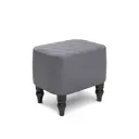 Пуф Monofix Буно 42x42x42 см искусственная кожа цвет серый