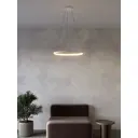 Люстра подвесная светодиодная Newlamp Morsetti с пультом управления 12 м² регулируемый белый свет цвет белый