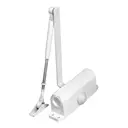 Доводчик дверной с регулировкой усилия DCTR50-100 (TDR-100) 50-100кг WH белый