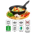 Сковорода Elan gallery 120290 22 см алюминий без крышки цвет черный