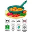 Сковорода Elan gallery 120630 20 см алюминий без крышки цвет зеленый