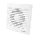 Вентилятор осевой вытяжной Dospel Styl 120 S-P D120 мм 46 дБ 150 м³/ч обратный клапан цвет белый