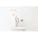 Настенная полка KONSENSA 23x23.5 см со скрытым креплением МДФ цвет белый